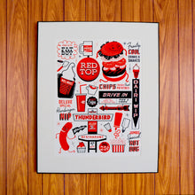 Load image into Gallery viewer, Burgerland: an ode to Winnipeg burger shacks screenprint