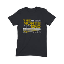 Load image into Gallery viewer, Winnipeg neighbourhoods: North End t-shirts (Black and Dark Heather)