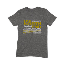 Load image into Gallery viewer, Winnipeg neighbourhoods: North End t-shirts (Black and Dark Heather)