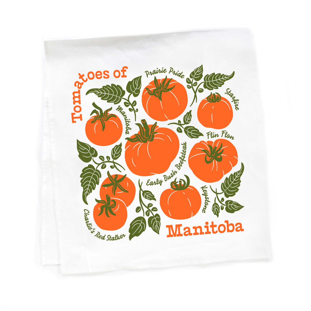 Tomatoes of Manitoba tea towel