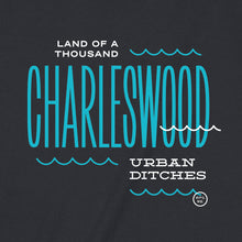 Load image into Gallery viewer, Winnipeg neighbourhoods:  Charleswood t-shirts (Black and Dark Heather)
