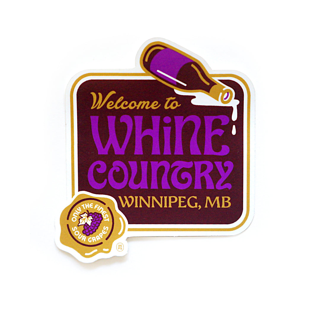 Winnipeg: welcome to whine country sticker