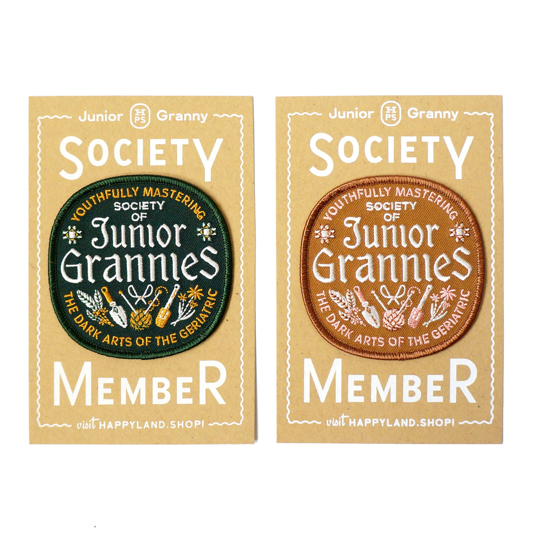 Society of Junior Grannies iron-on patch