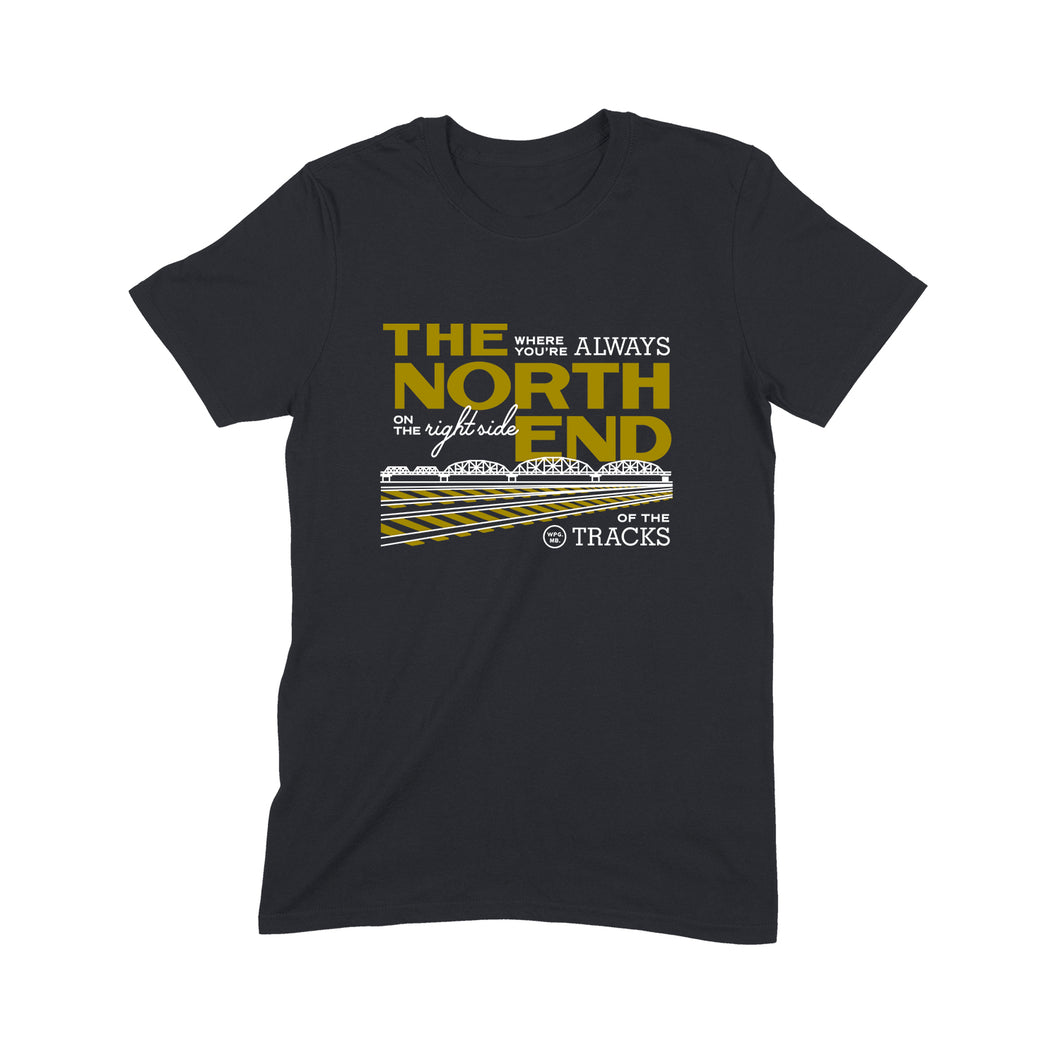 Winnipeg neighbourhoods: North End t-shirts (Black and Dark Heather)