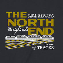 Load image into Gallery viewer, Winnipeg neighbourhoods: North End t-shirts (Black and Dark Heather)
