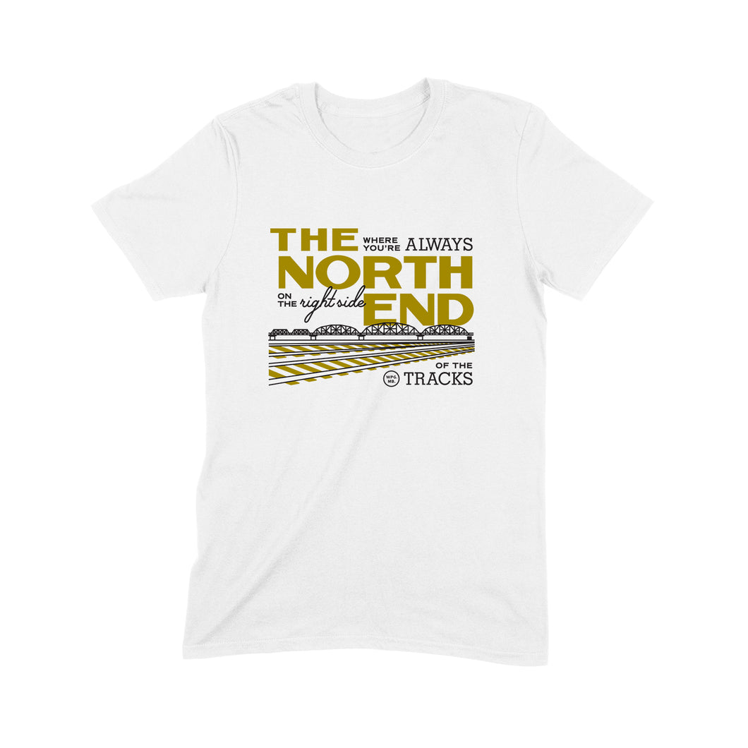 Winnipeg neighbourhoods: North End t-shirts (White and Sport Grey)