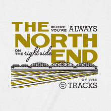 Load image into Gallery viewer, Winnipeg neighbourhoods: North End t-shirts (White and Sport Grey)

