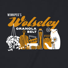 Load image into Gallery viewer, Winnipeg neighbourhoods: Wolseley t-shirts (Black and Dark Heather)
