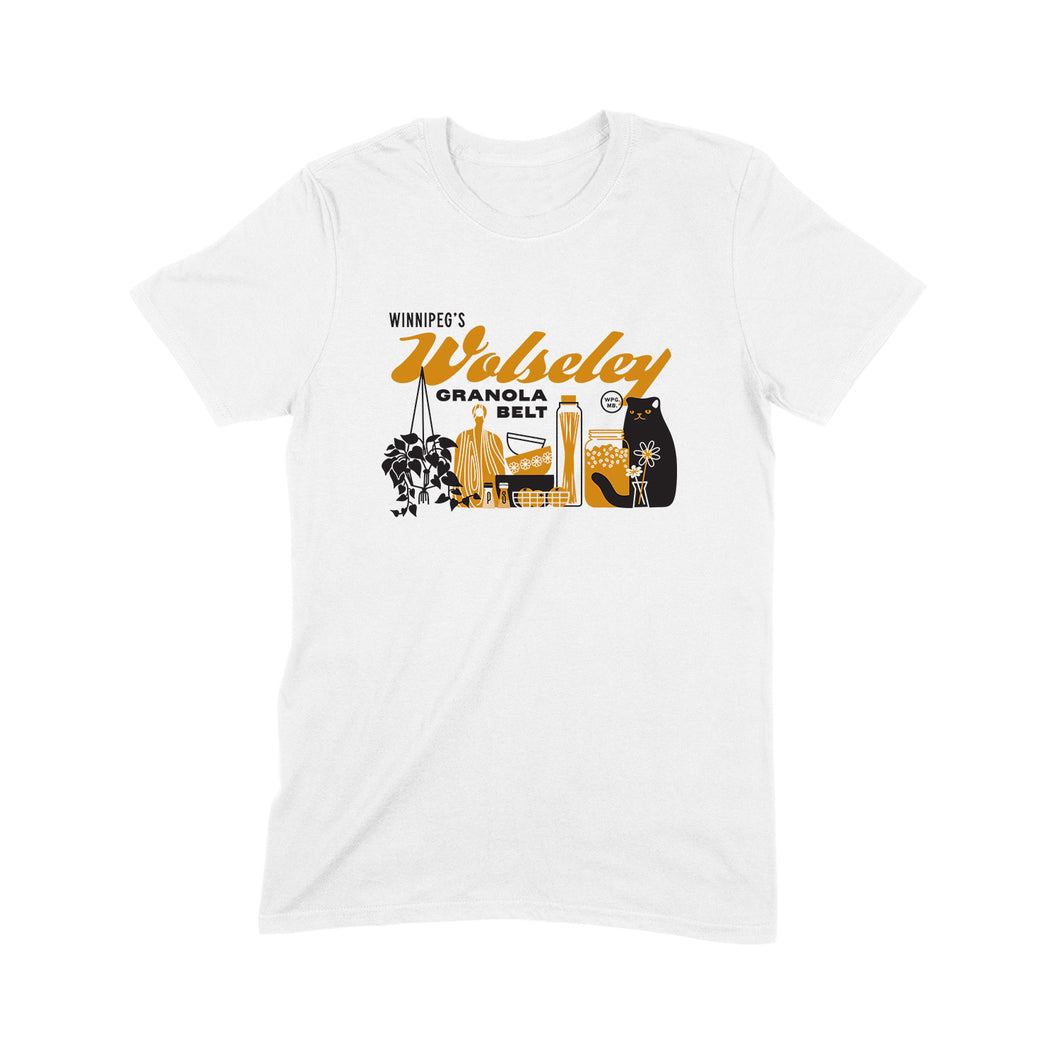 Winnipeg neighbourhoods: Wolseley t-shirts (White)