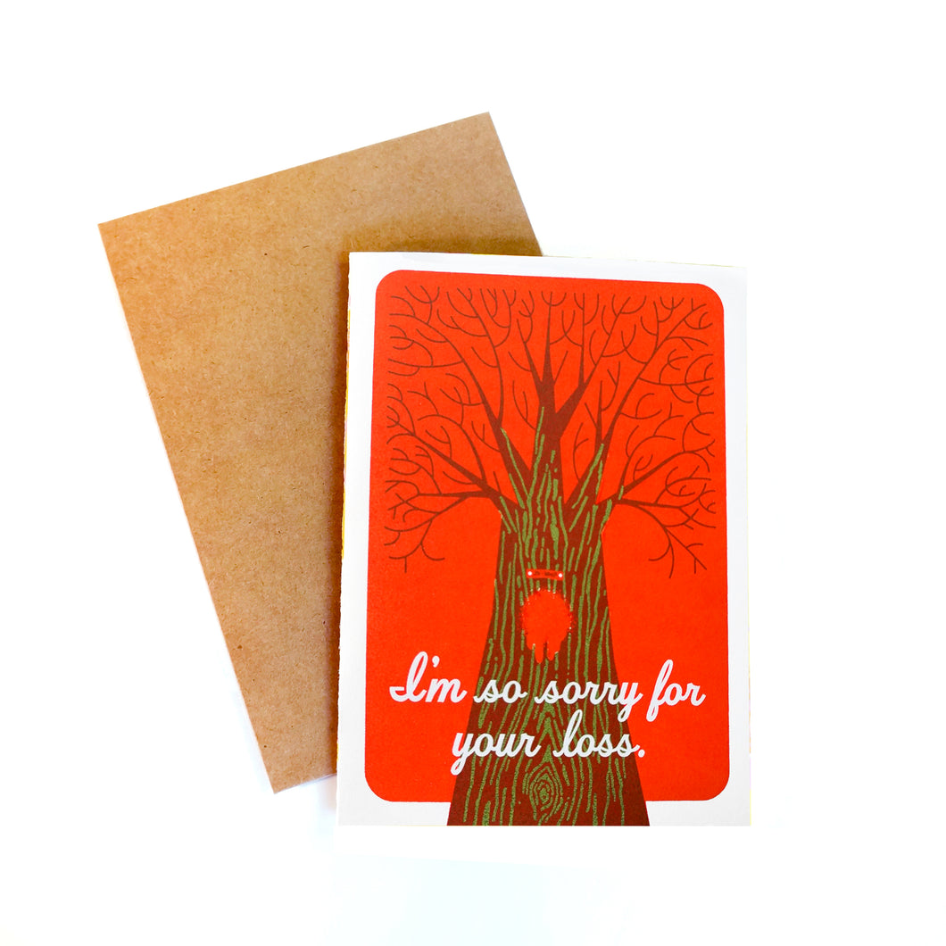 I'm so sorry for your loss greeting card