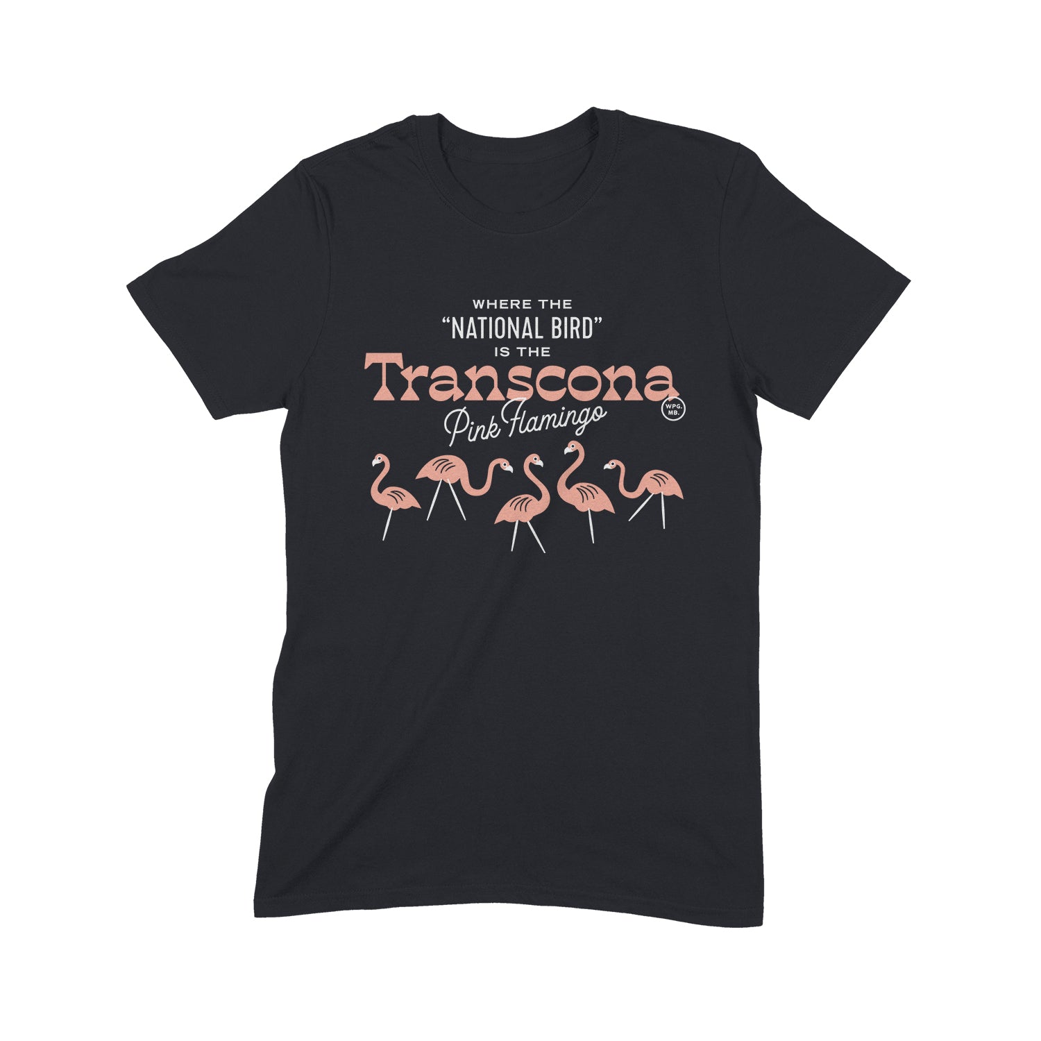 Winnipeg neighbourhoods Transcona t shirts Black and Dark Heather